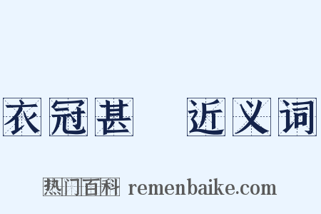 衣冠甚偉近义词是什么意思的图片
